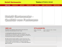 Tablet Screenshot of heizoel-gartenmeier.de
